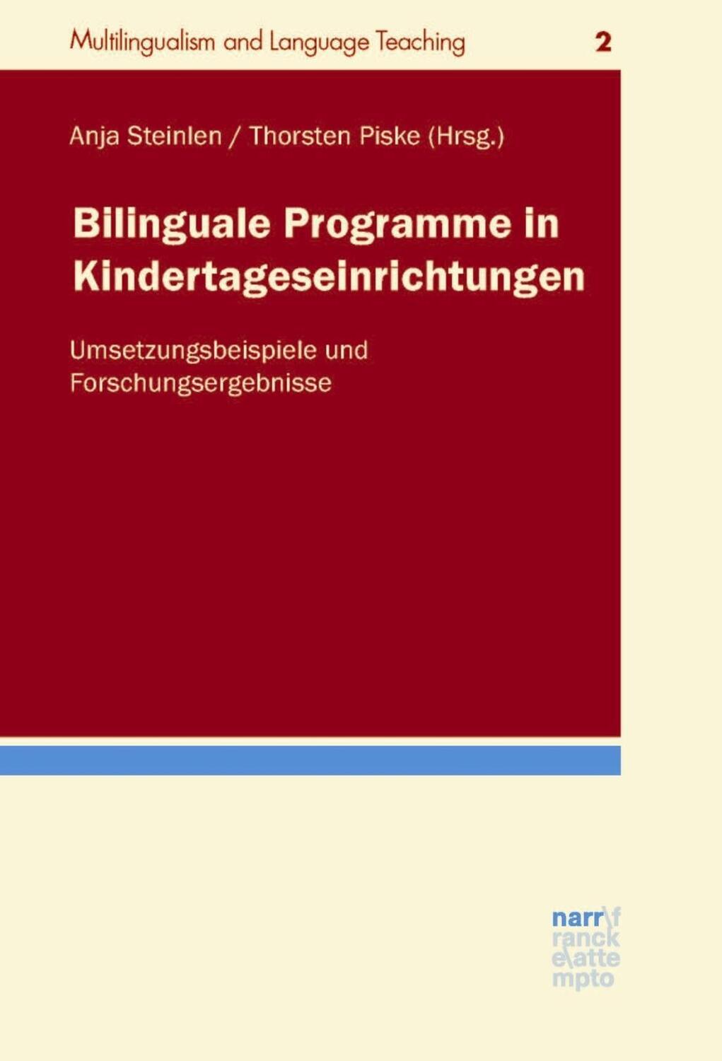 Cover: 9783823369028 | Bilinguale Programme in Kindertageseinrichtungen | Taschenbuch | 2015