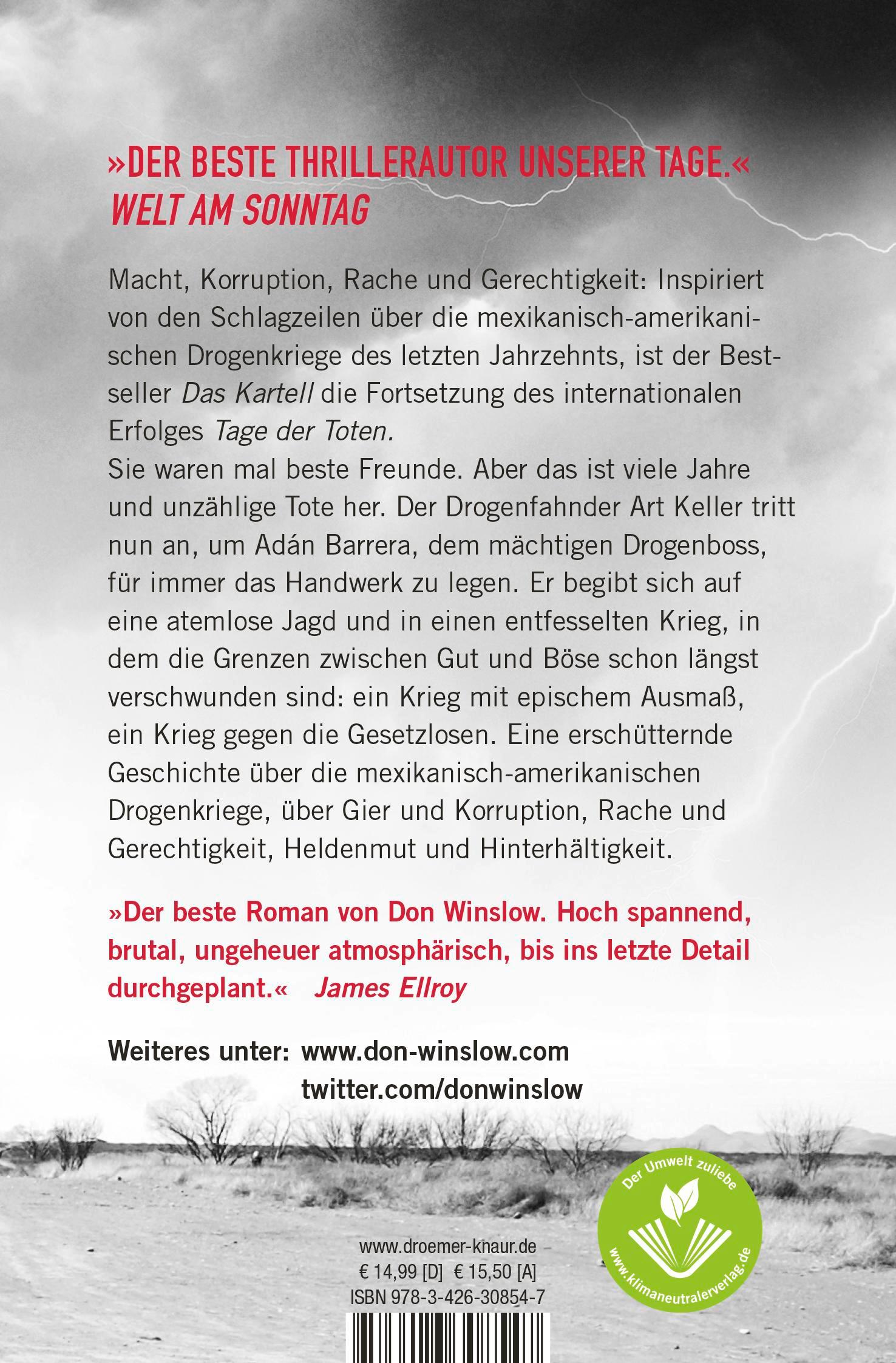 Rückseite: 9783426308547 | Das Kartell | Roman | Don Winslow | Taschenbuch | Die Kartell-Saga