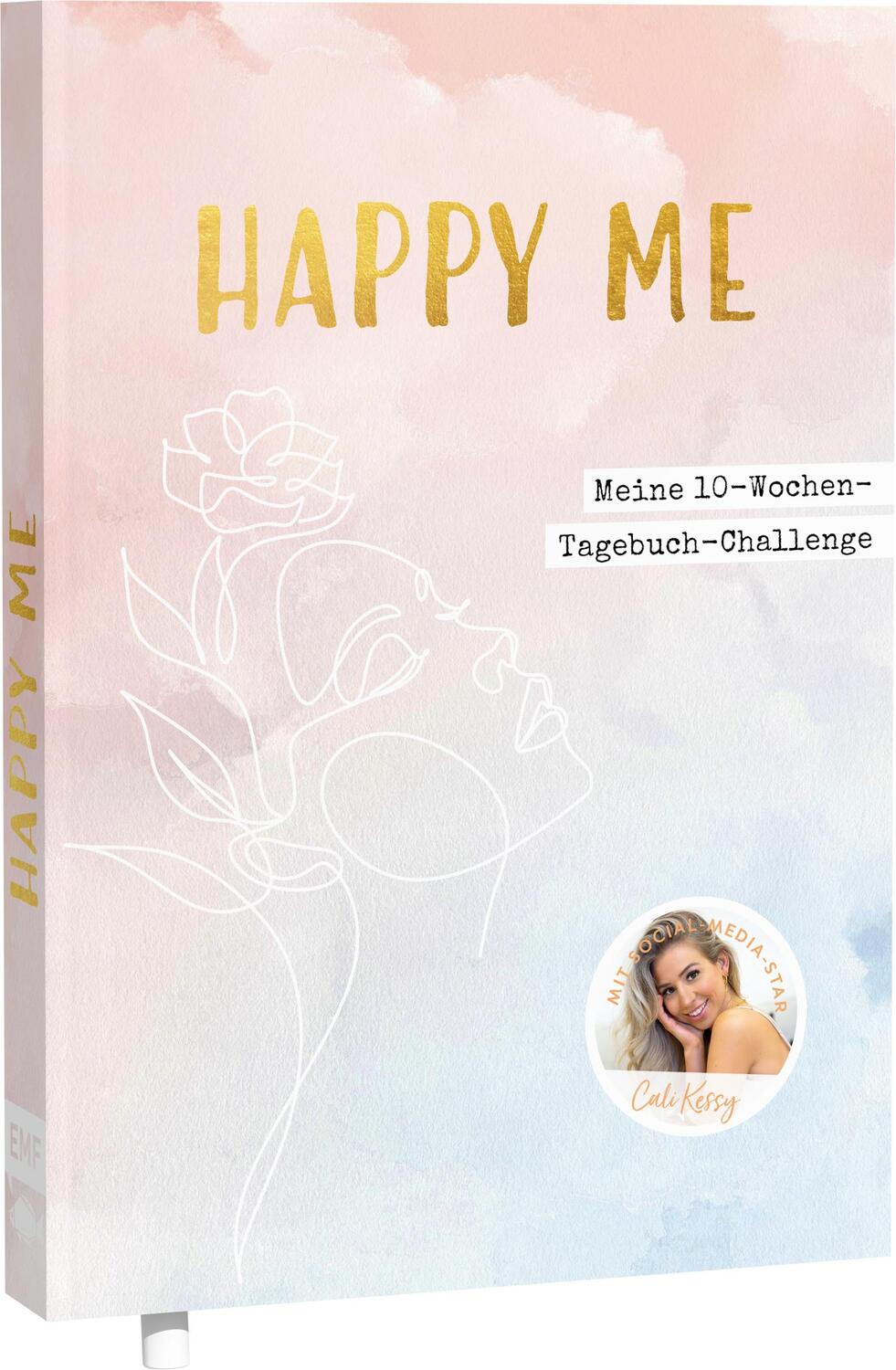 Cover: 9783745918458 | Happy me - Meine 10-Wochen-Tagebuch-Challenge mit Social-Media-Star...