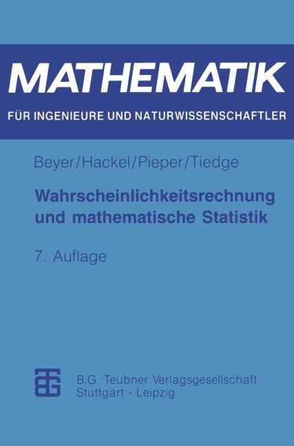 Cover: 9783815420751 | Wahrscheinlichkeitsrechnung und mathematische Statistik | Taschenbuch