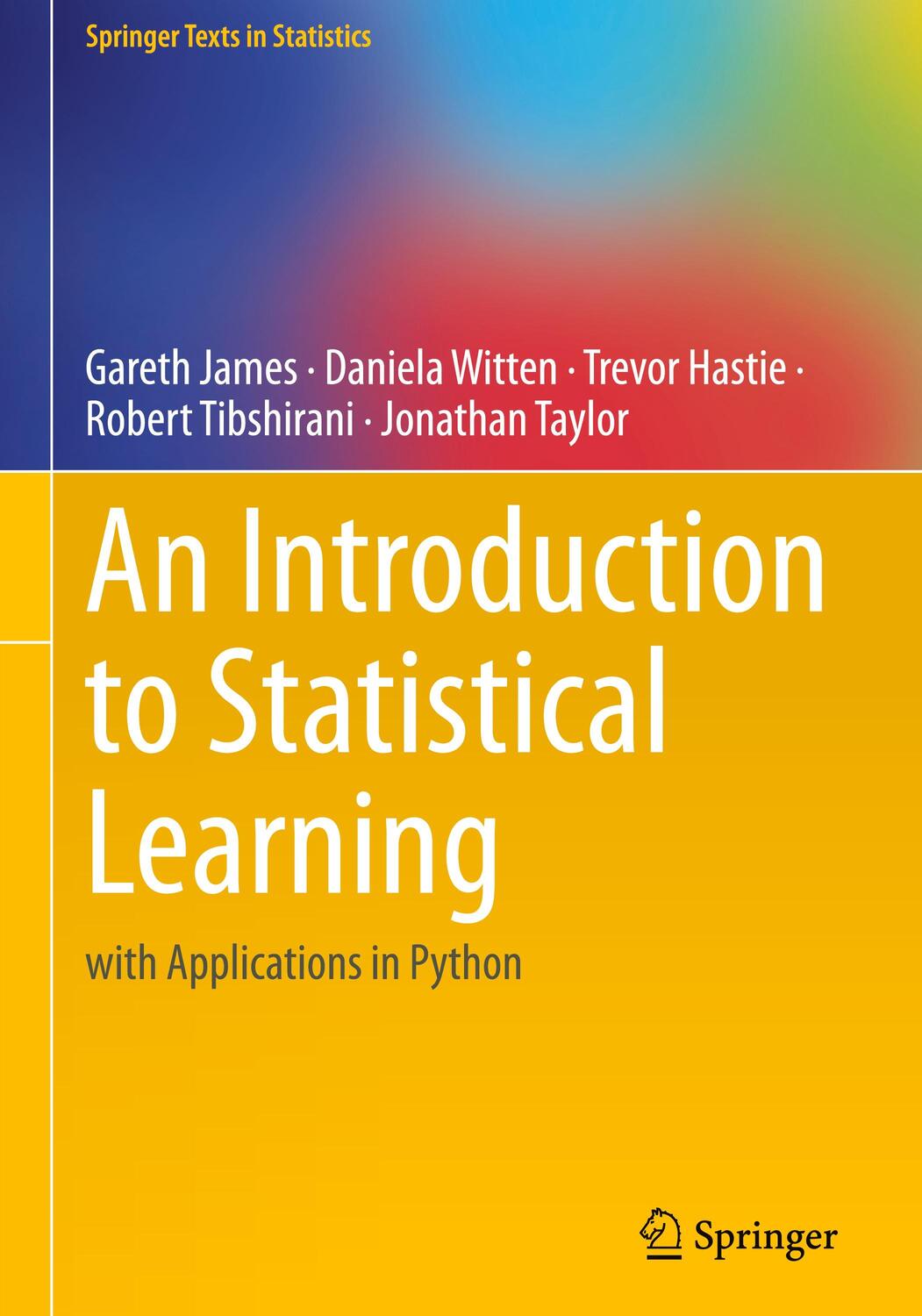 Cover: 9783031387463 | An Introduction to Statistical Learning | with Applications in Python