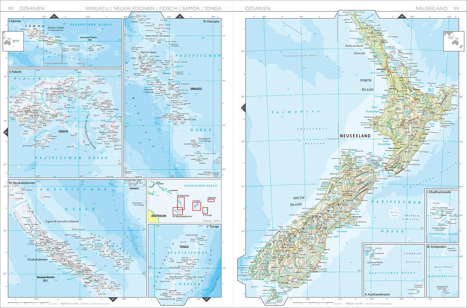 Bild: 9783969651360 | KUNTH Weltatlas | Mit Länderlexikon und Reliefkarten des Meeresbodens