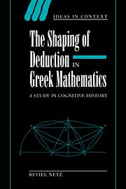 Cover: 9780521541206 | The Shaping of Deduction in Greek Mathematics | Reviel Netz | Buch