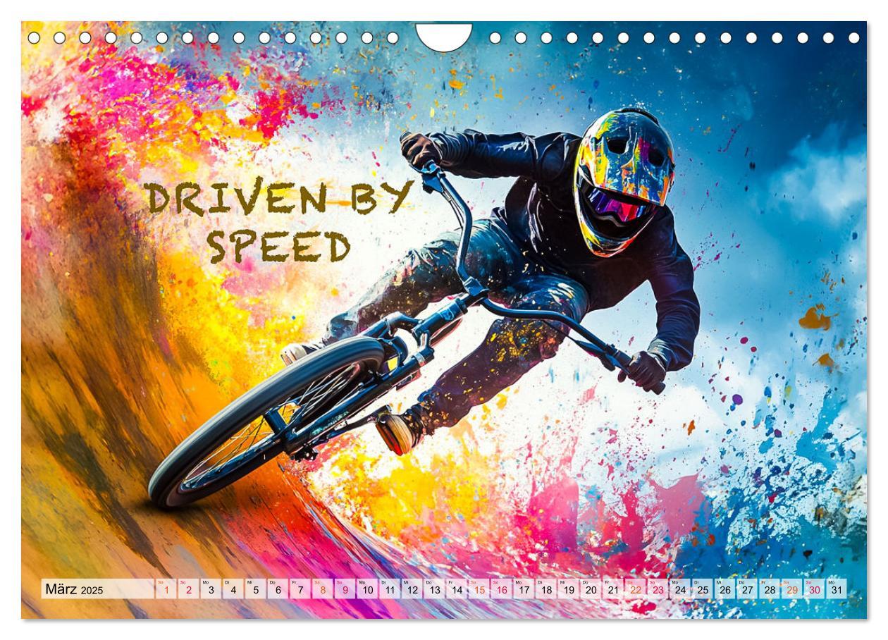 Bild: 9783457184837 | BMX - Coole Slogans (Wandkalender 2025 DIN A4 quer), CALVENDO...