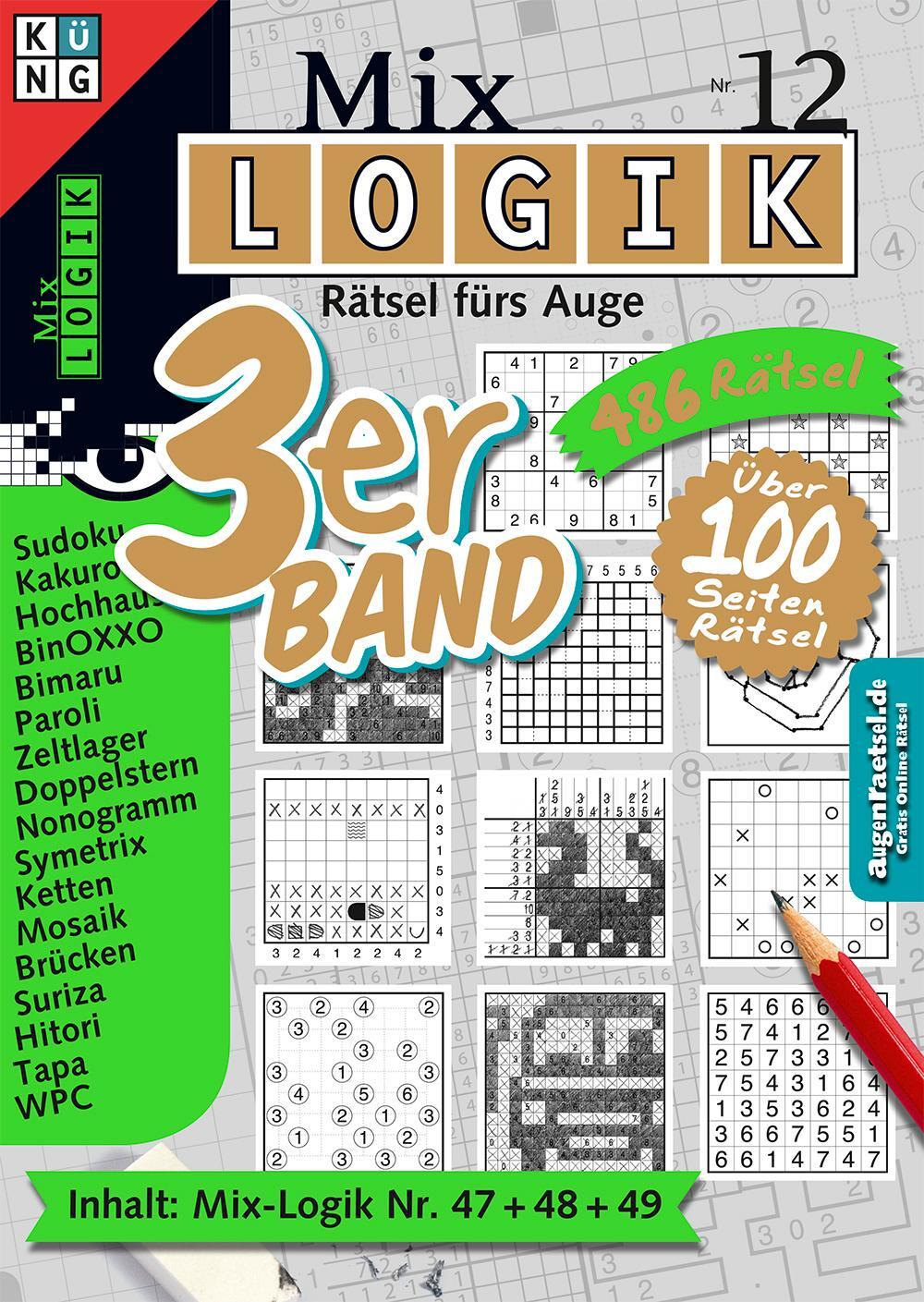 Cover: 9783906238654 | Mix Logik 3er-Band Nr. 12 | Mix-Logik Nr. 47 + 48 + 49 | Taschenbuch