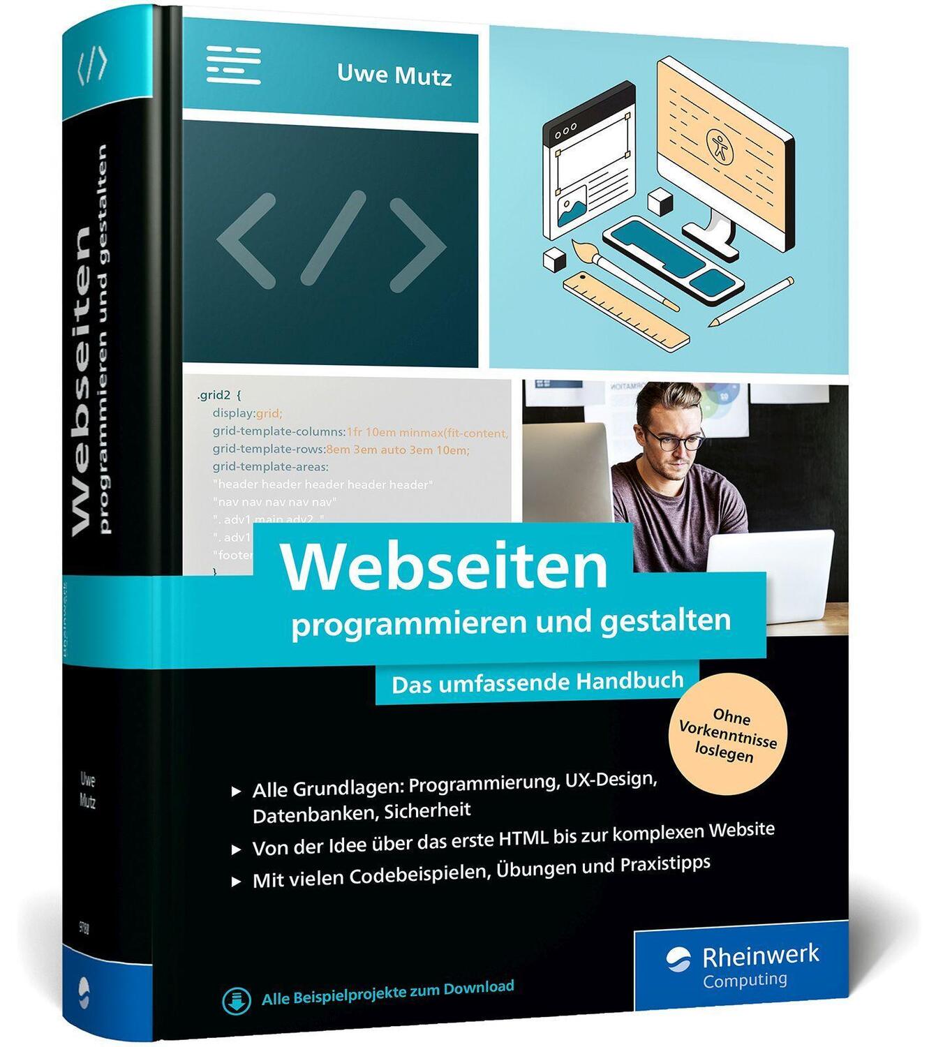 Cover: 9783836297882 | Webseiten programmieren und gestalten | Uwe Mutz | Buch | 1022 S.