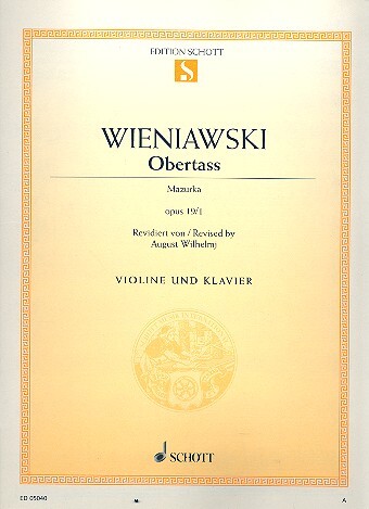 Cover: 9790001088732 | Obertass | Henryk Wieniawski | Buch | 8 S. | Deutsch | 2001