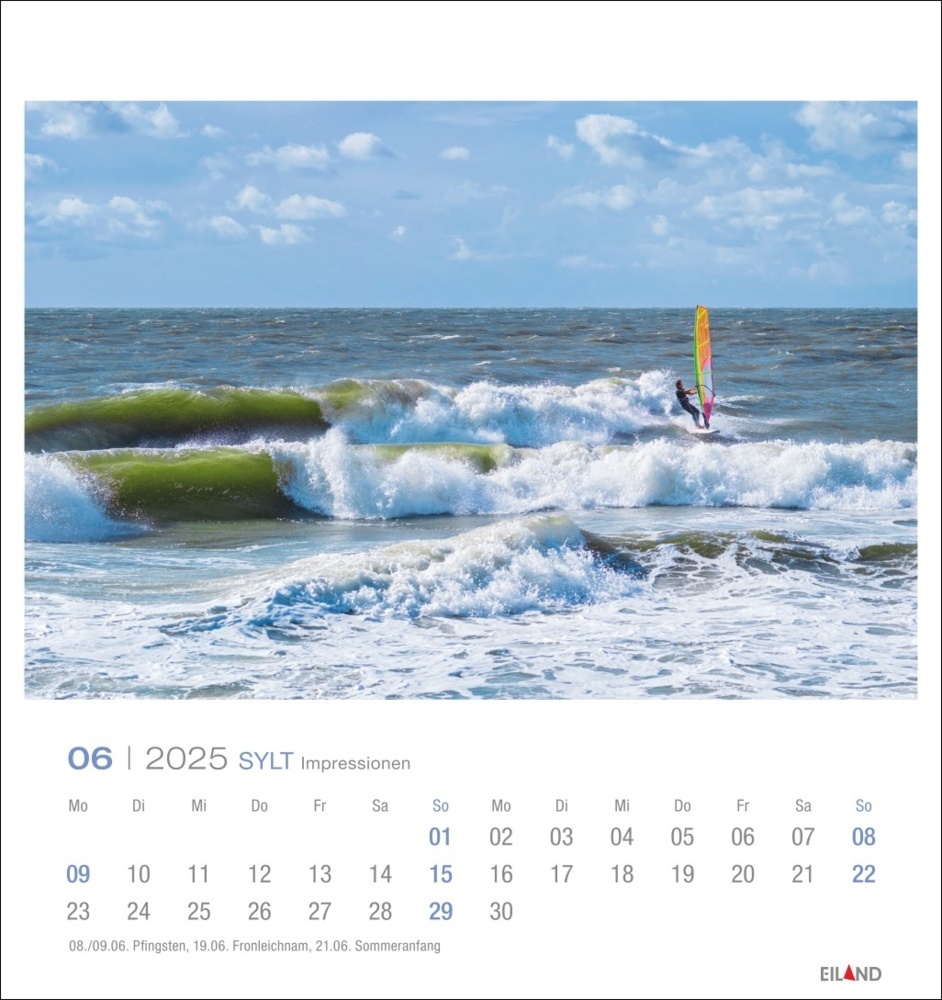 Bild: 9783964023353 | Sylt Impressionen Postkartenkalender 2025 | Kalender | Spiralbindung