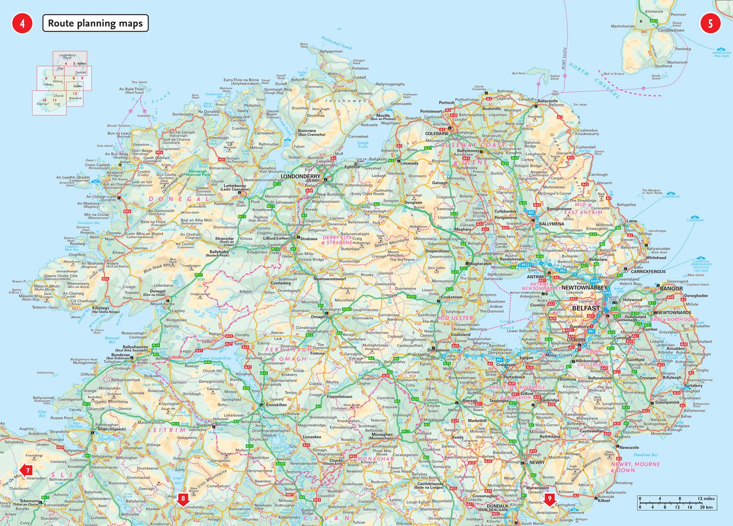 Bild: 9780008412814 | Comprehensive Road Atlas Ireland | Collins Maps | Taschenbuch | 2023