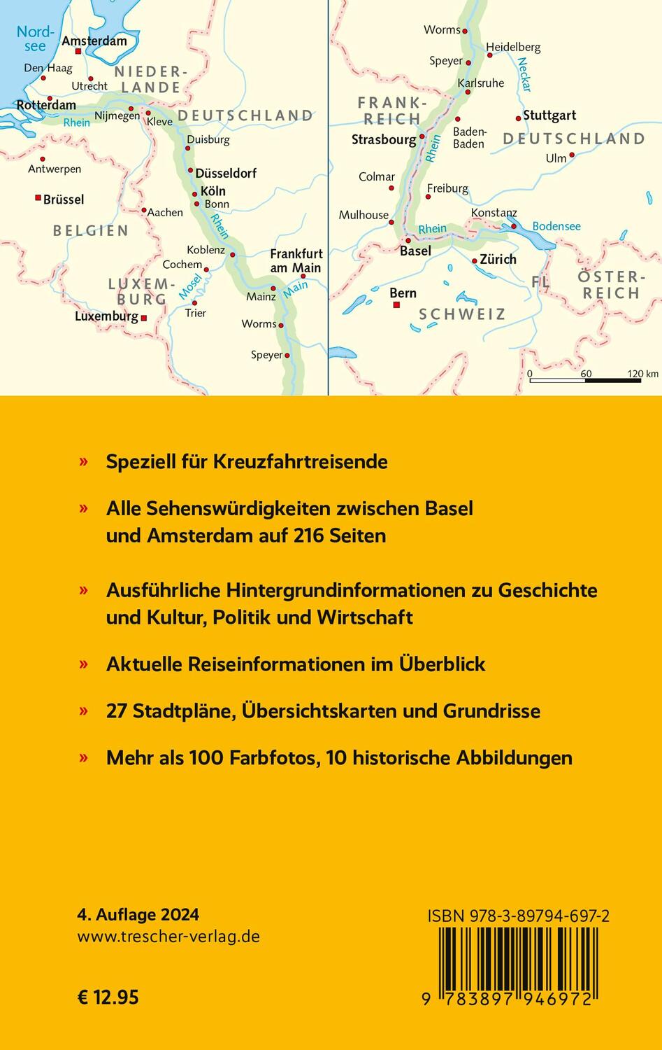 Rückseite: 9783897946972 | TRESCHER Reiseführer Flusskreuzfahrten Rhein | Annette Lorenz | Buch