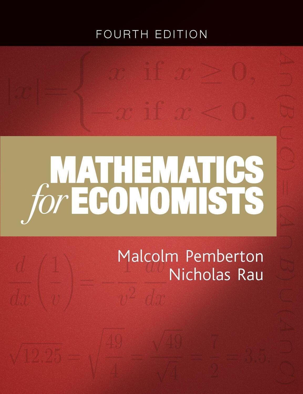 Cover: 9781784991487 | Mathematics for Economists | An Introductory Textbook, Fourth Edition