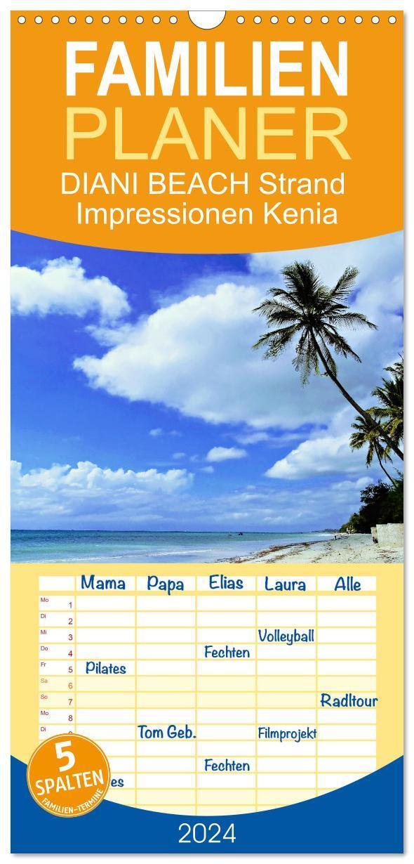 Cover: 9783383679469 | Familienplaner 2024 - DIANI BEACH Strand Impressionen Kenia mit 5...