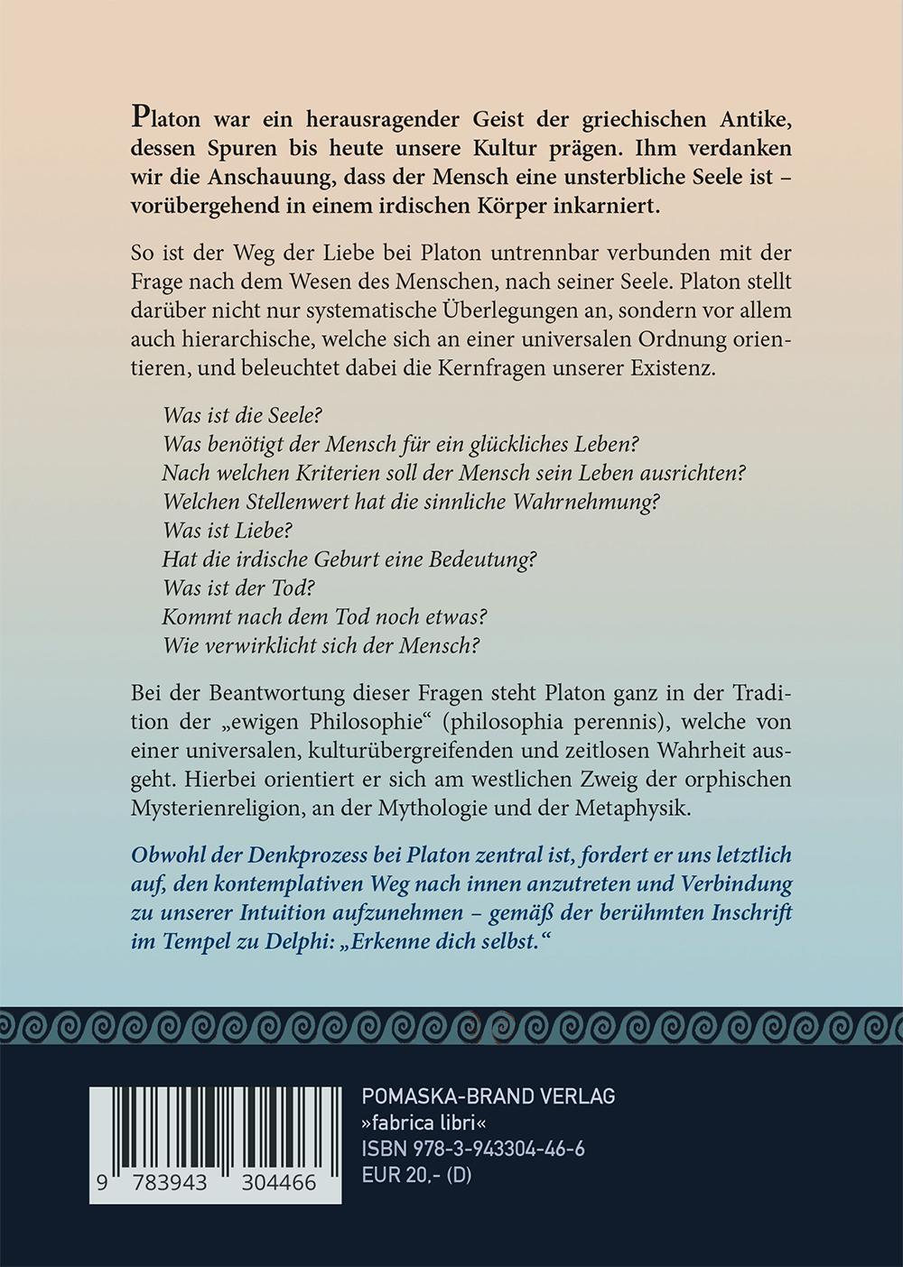Rückseite: 9783943304473 | Der Weg der Liebe bei Platon | Claus Morisch | Buch | Fabrica libri