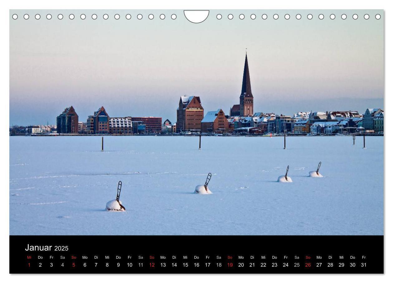 Bild: 9783435833733 | Rostock (Wandkalender 2025 DIN A4 quer), CALVENDO Monatskalender