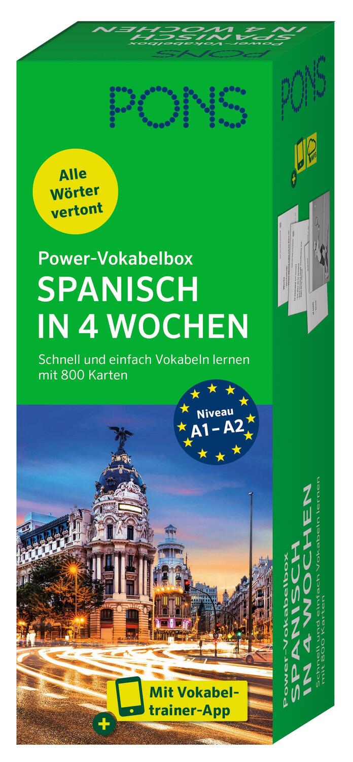 Cover: 9783125660212 | PONS Power-Vokabelbox Spanisch | Taschenbuch | PONS Power-Vokabelbox
