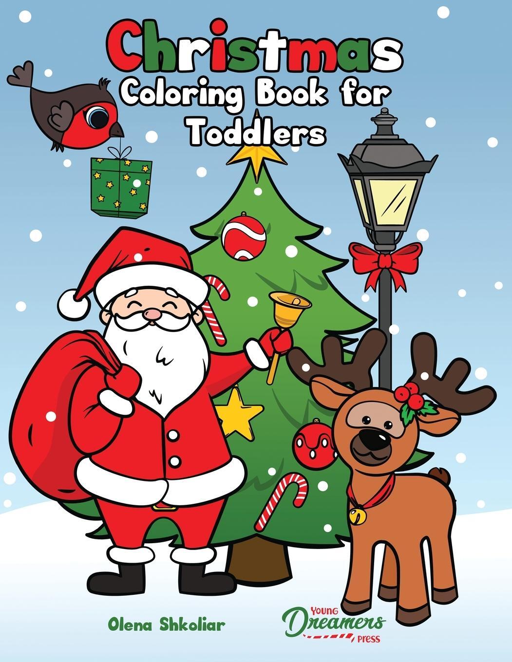 Cover: 9781990136351 | Christmas Coloring Book for Toddlers | Coloring Book for Kids Ages 2-4
