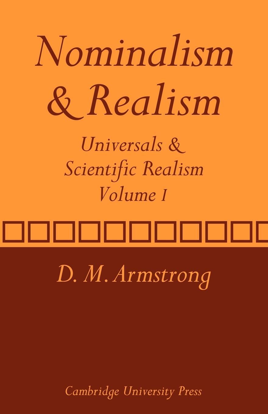 Cover: 9780521280334 | Nominalism and Realism | Volume 1: Universals and Scientific Realism