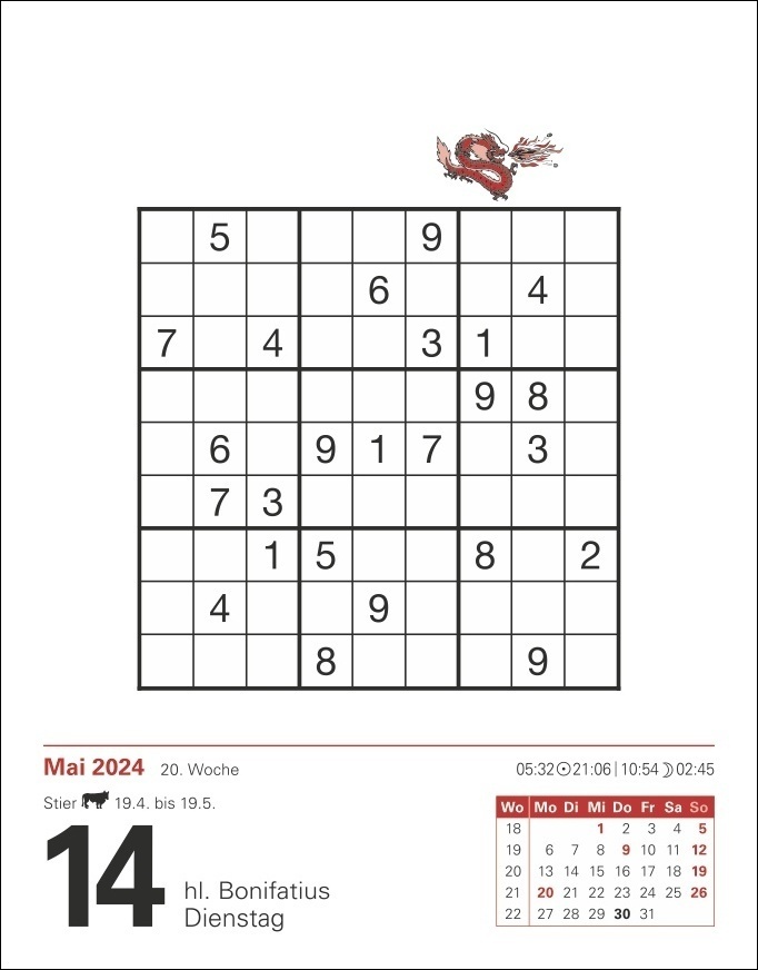 Bild: 9783840031564 | Sudoku Tagesabreißkalender mit täglichen Rätseln. Tageskalender zum...