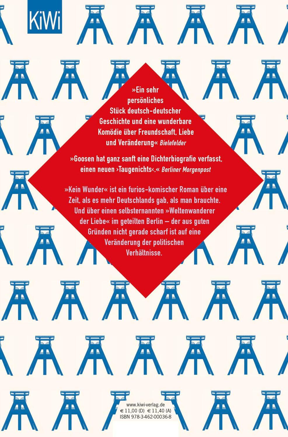 Rückseite: 9783462000368 | Kein Wunder | Roman | Frank Goosen | Taschenbuch | 349 S. | Deutsch