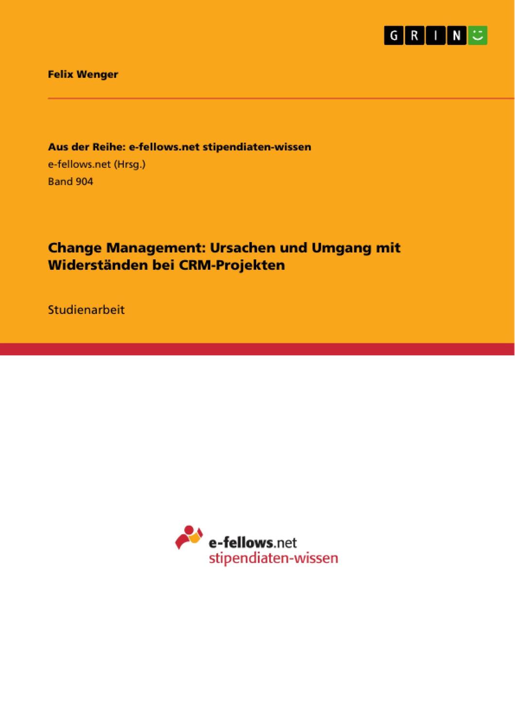 Cover: 9783640558919 | Change Management: Ursachen und Umgang mit Widerständen bei...