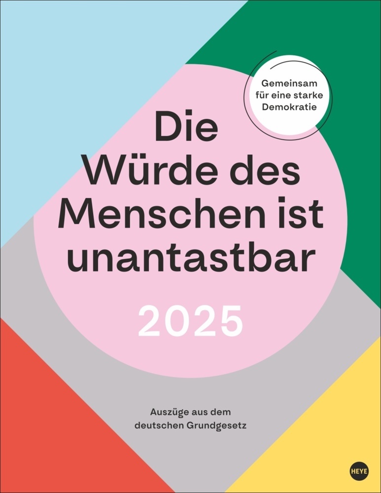 Cover: 9783756413294 | Die Würde des Menschen ist unantastbar Posterkalender 2025 -...