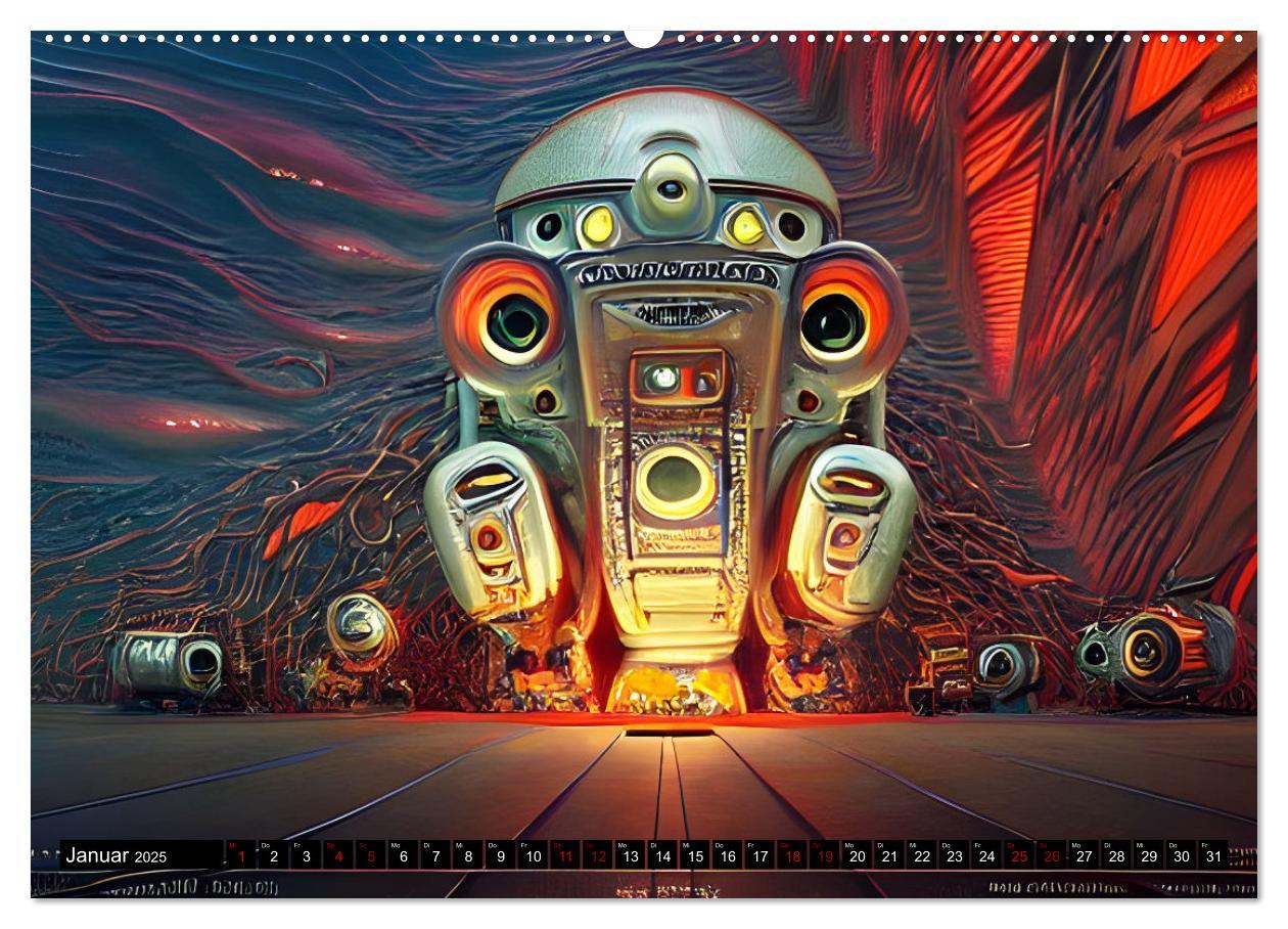 Bild: 9783383941832 | Roboter - Computerträume aus der KI (Wandkalender 2025 DIN A2...