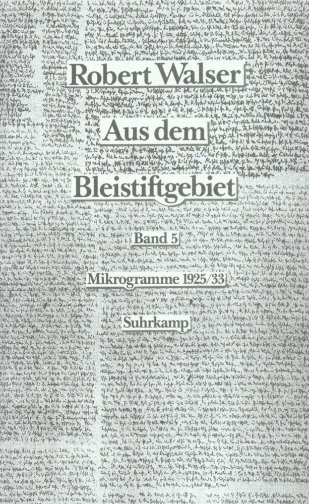 Cover: 9783518408513 | Aus dem Bleistiftgebiet. Mikrogramme aus den Jahren 1924-1933, 2 Teile