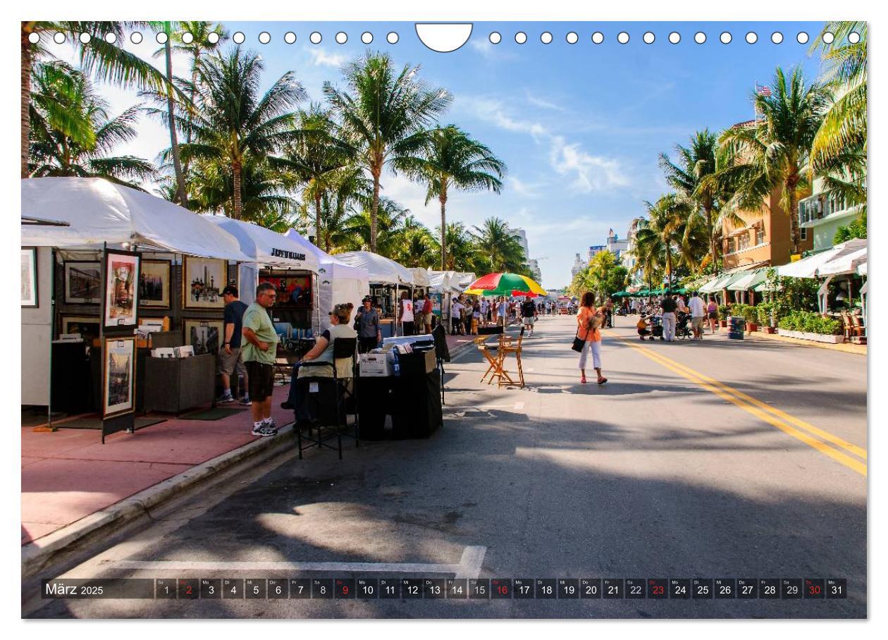 Bild: 9783435708406 | Miami South Beach (Wandkalender 2025 DIN A4 quer), CALVENDO...