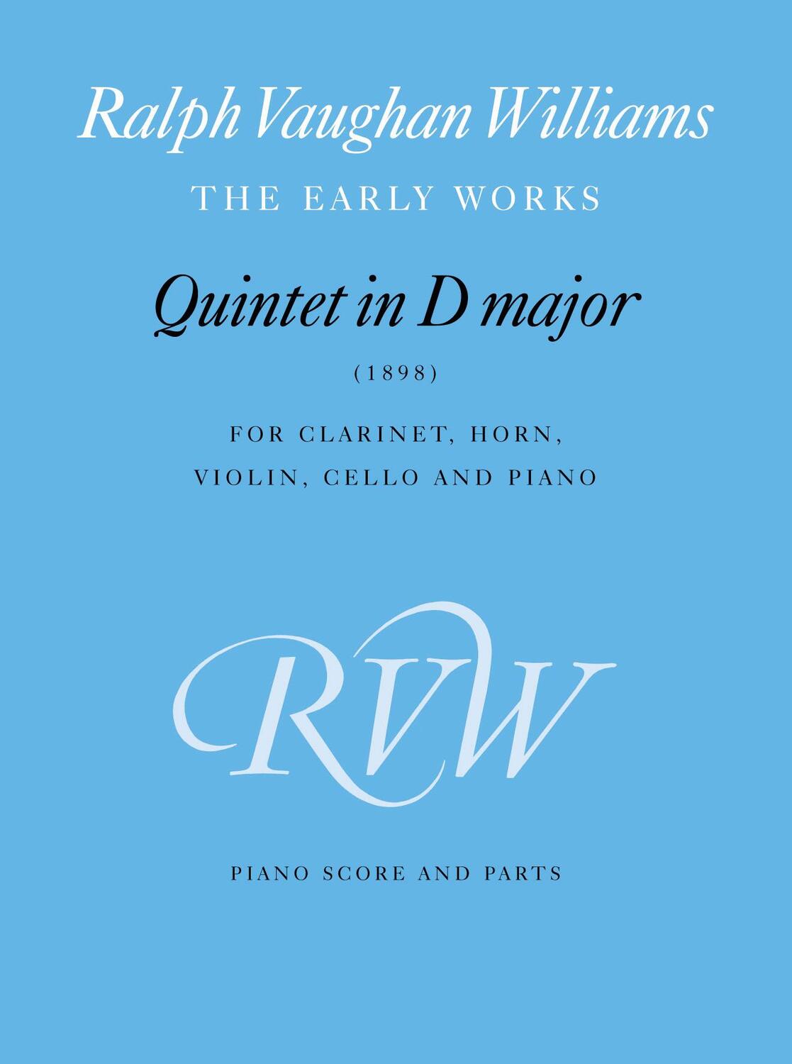 Cover: 9780571519835 | Quintet in D Major | Score &amp; Parts | Ralph Vaughan Williams | Englisch