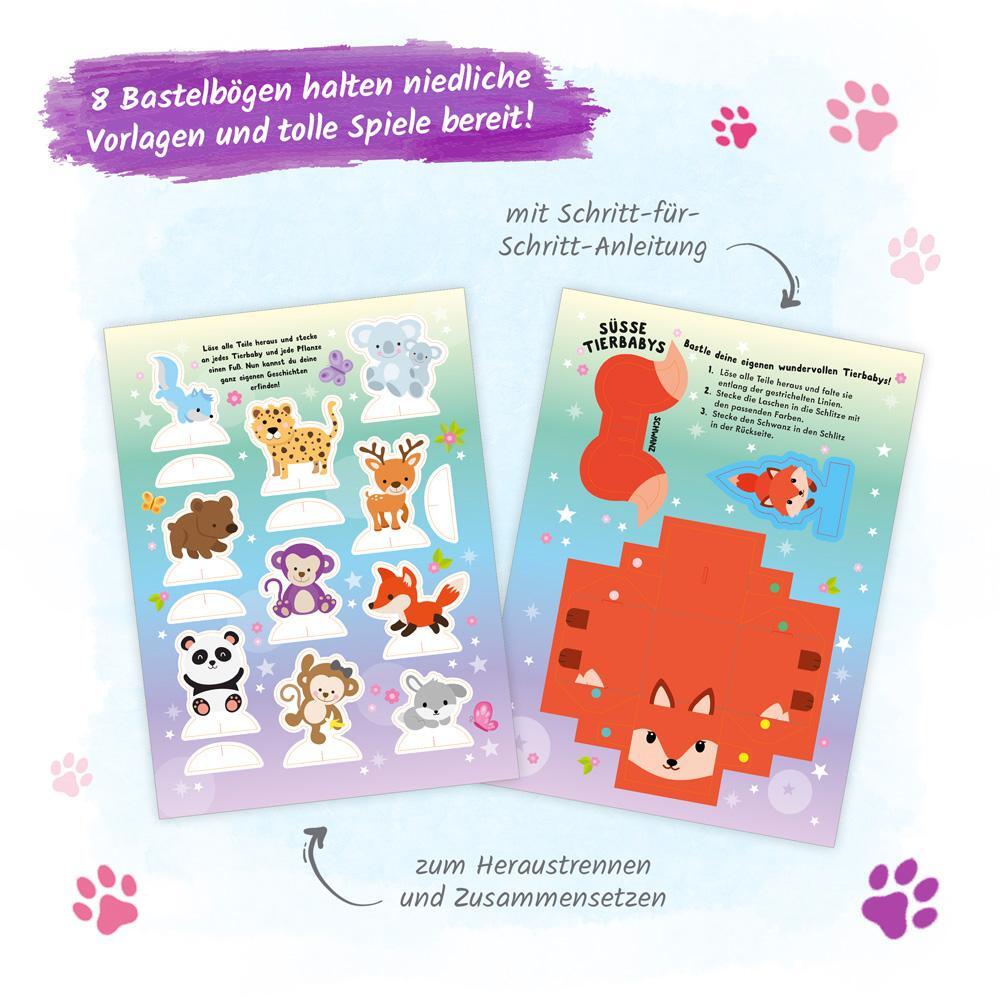 Bild: 9783988021021 | Trötsch Beschäftigungsbuch Malbuch Bastelbuch Tierbabys | Verlag