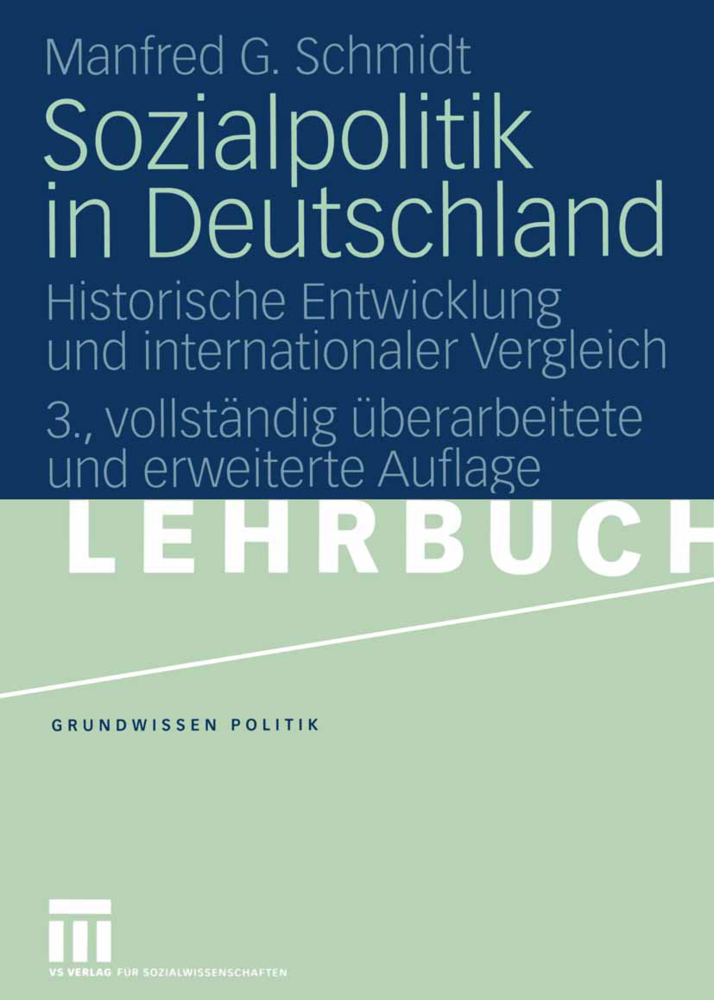 Cover: 9783531148809 | Sozialpolitik in Deutschland | Manfred G. Schmidt | Taschenbuch | 2005