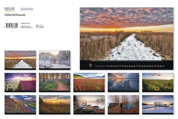 Bild: 9783731868705 | Colourful Seasons 2024 | Korsch Verlag | Kalender | Spiralbindung