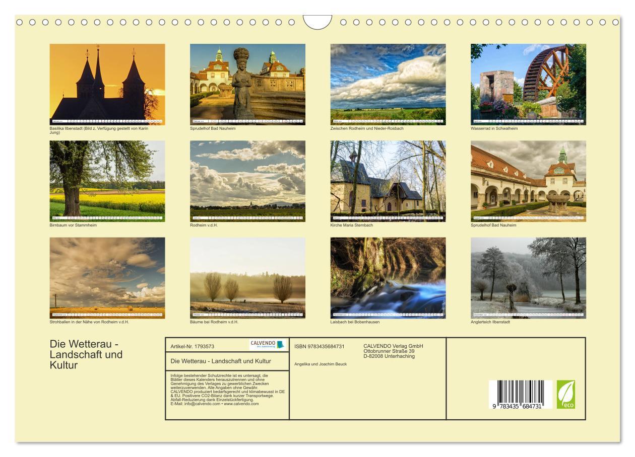 Bild: 9783435684731 | Die Wetterau - Landschaft und Kultur (Wandkalender 2025 DIN A3...