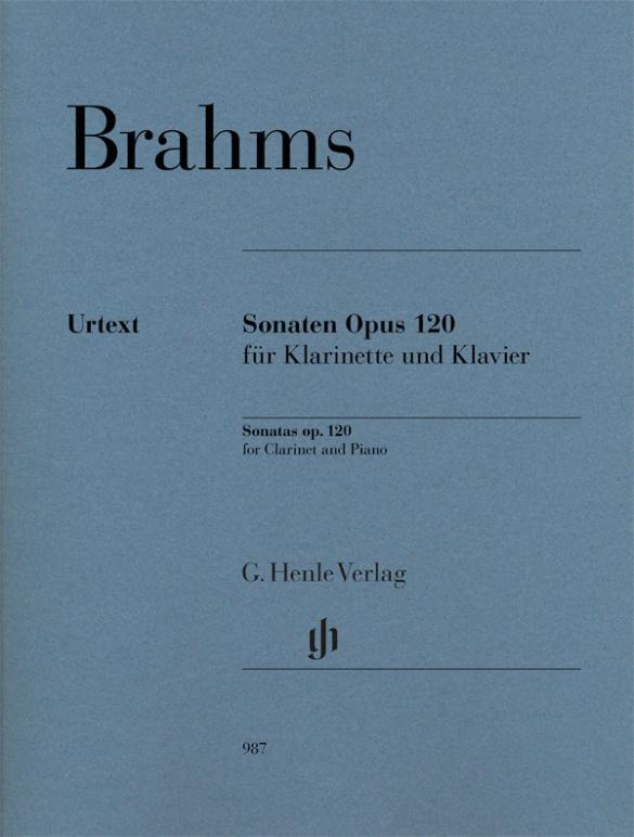 Cover: 9790201809878 | Sonaten op. 120 für Klavier und Klarinette | Johannes Brahms | Buch