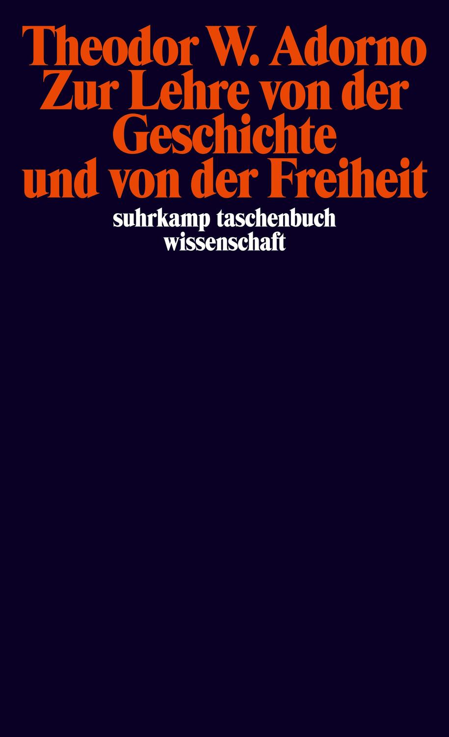 Cover: 9783518293850 | Zur Lehre von der Geschichte und von der Freiheit | (1964/1965) | Buch