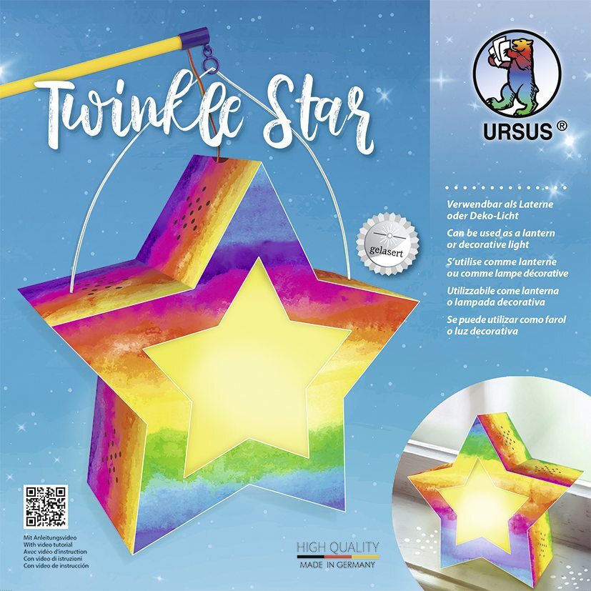 Cover: 4008525245360 | URSUS Laternenzeit / Home Decoration Twinkle Star Aquarell, Stern...