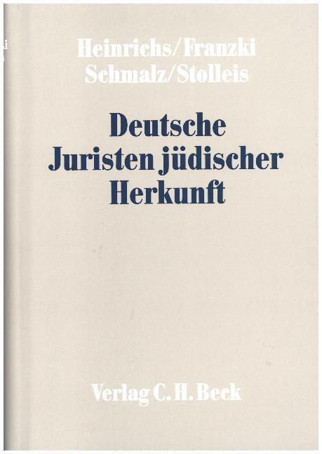 Cover: 9783406369605 | Deutsche Juristen jüdischer Herkunft | Buch | XXVI | Deutsch | 1993