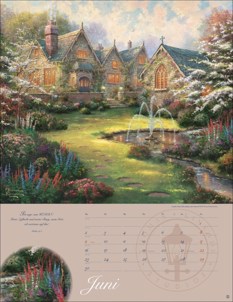 Bild: 9783756405350 | Thomas Kinkade: Land im Licht Kalender 2025 | Thomas Kinkade | 14 S.