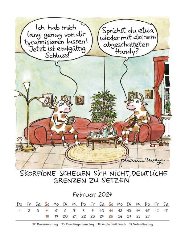 Bild: 9783731869504 | Skorpion 2024 | Korsch Verlag | Kalender | Spiralbindung | 13 S.