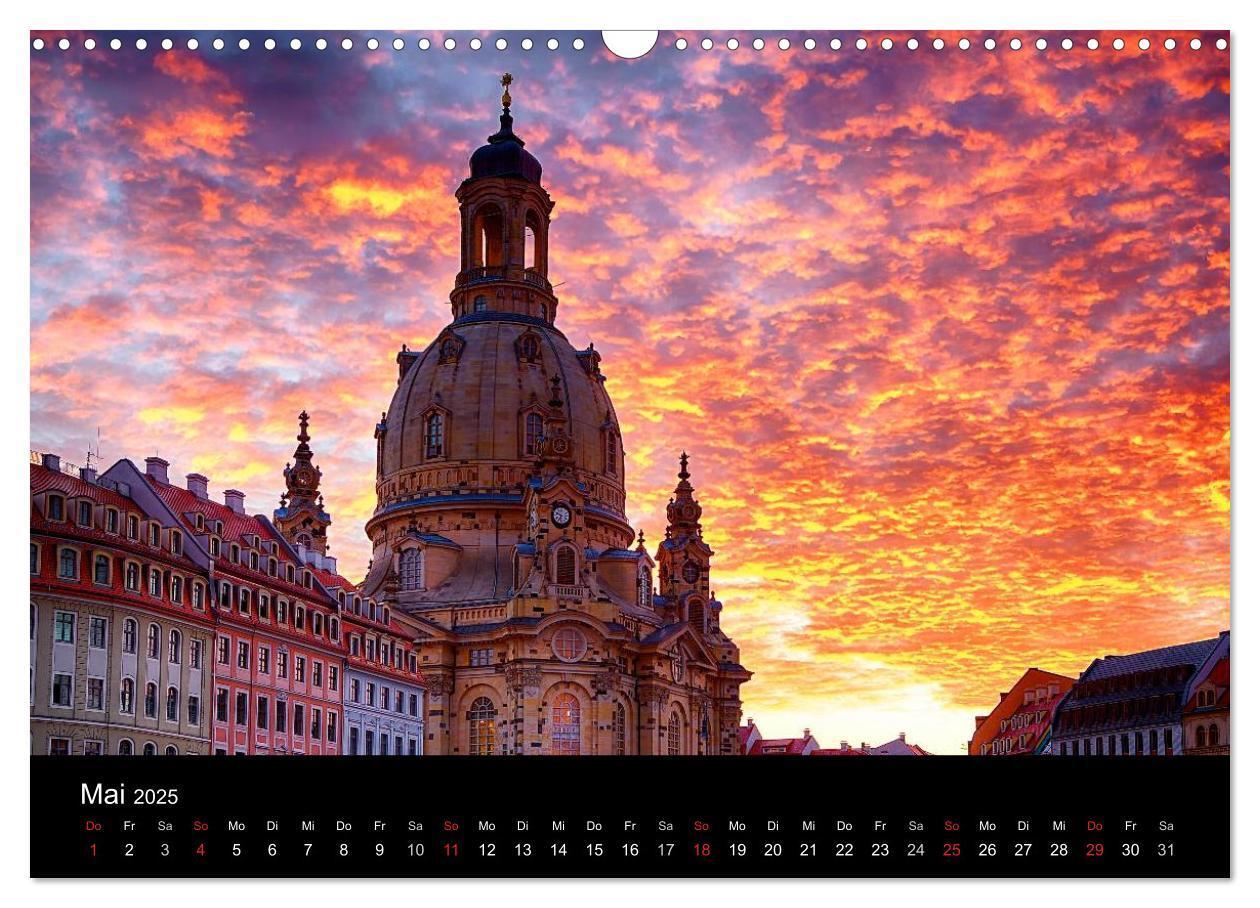 Bild: 9783435280452 | Dresden 2025 (Wandkalender 2025 DIN A3 quer), CALVENDO Monatskalender