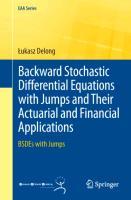 Cover: 9781447153306 | Backward Stochastic Differential Equations with Jumps and Their...