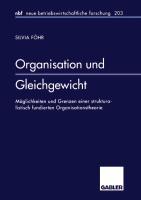 Cover: 9783409128124 | Organisation und Gleichgewicht | Silvia Föhr | Taschenbuch | Paperback