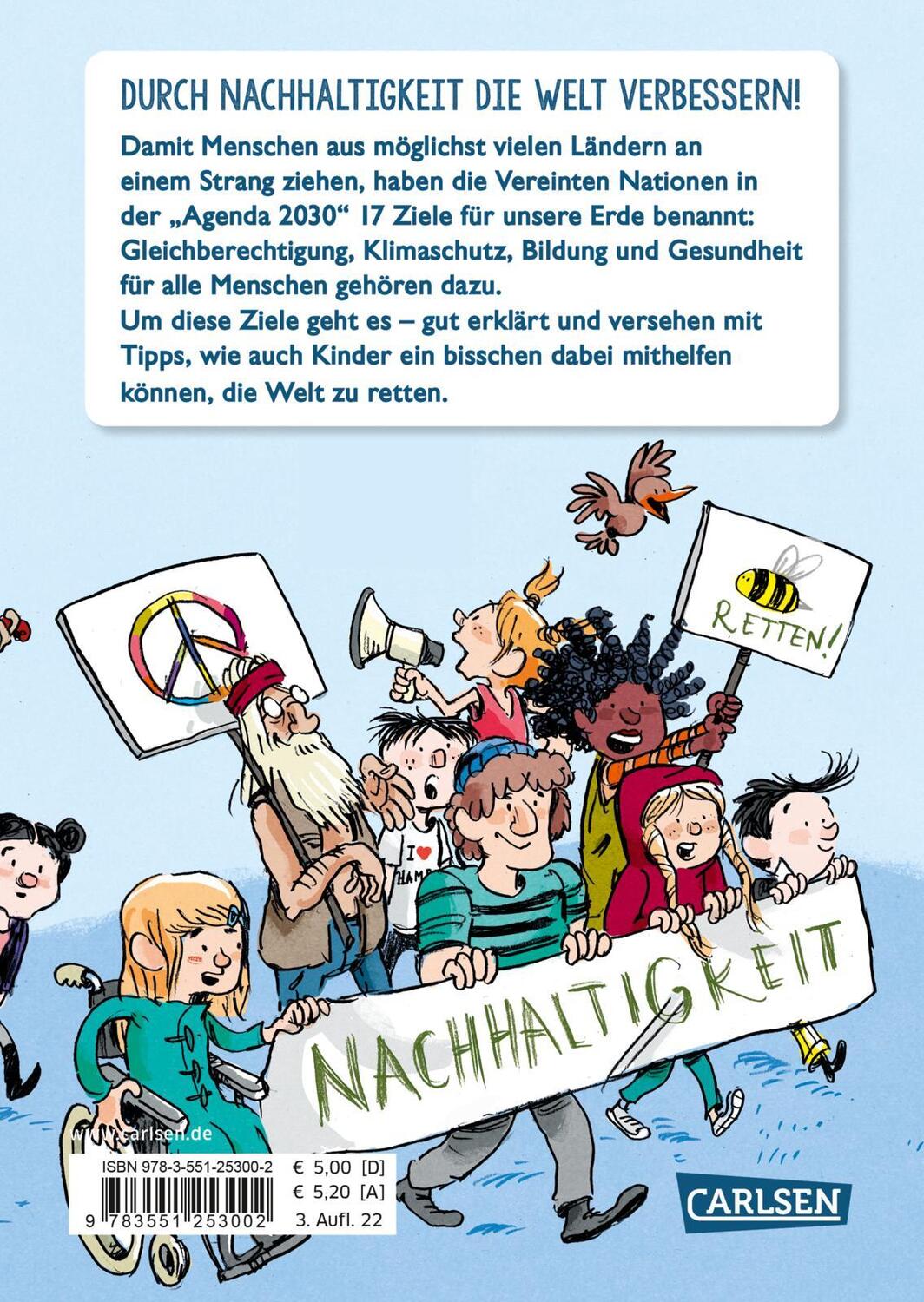 Rückseite: 9783551253002 | Für Weltretter: 17 Ziele für unsere Erde | Petra Klose | Taschenbuch