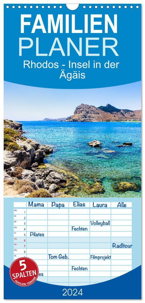Cover: 9783675981089 | Familienplaner 2024 - Rhodos - Die faszinierende Insel in der Ägäis...