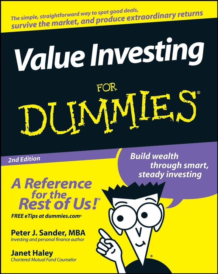 Cover: 9780470232224 | Value Investing For Dummies | Peter J. Sander (u. a.) | Taschenbuch