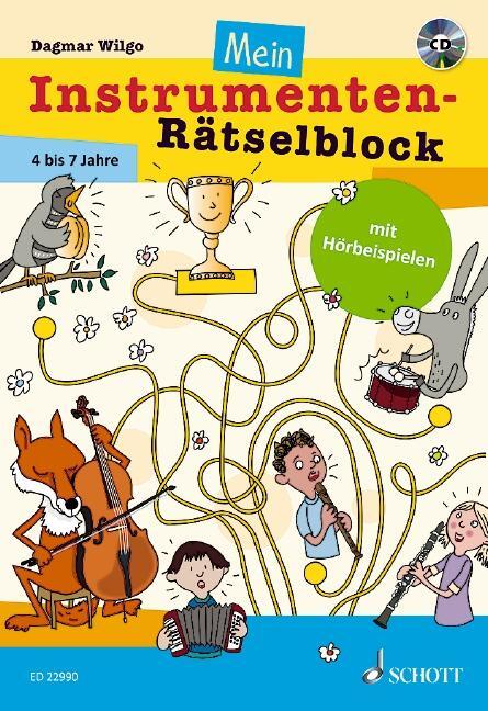 Cover: 9783795700355 | Mein Instrumenten-Rätselblock | Ausgabe mit CD | Dagmar Wilgo | Buch