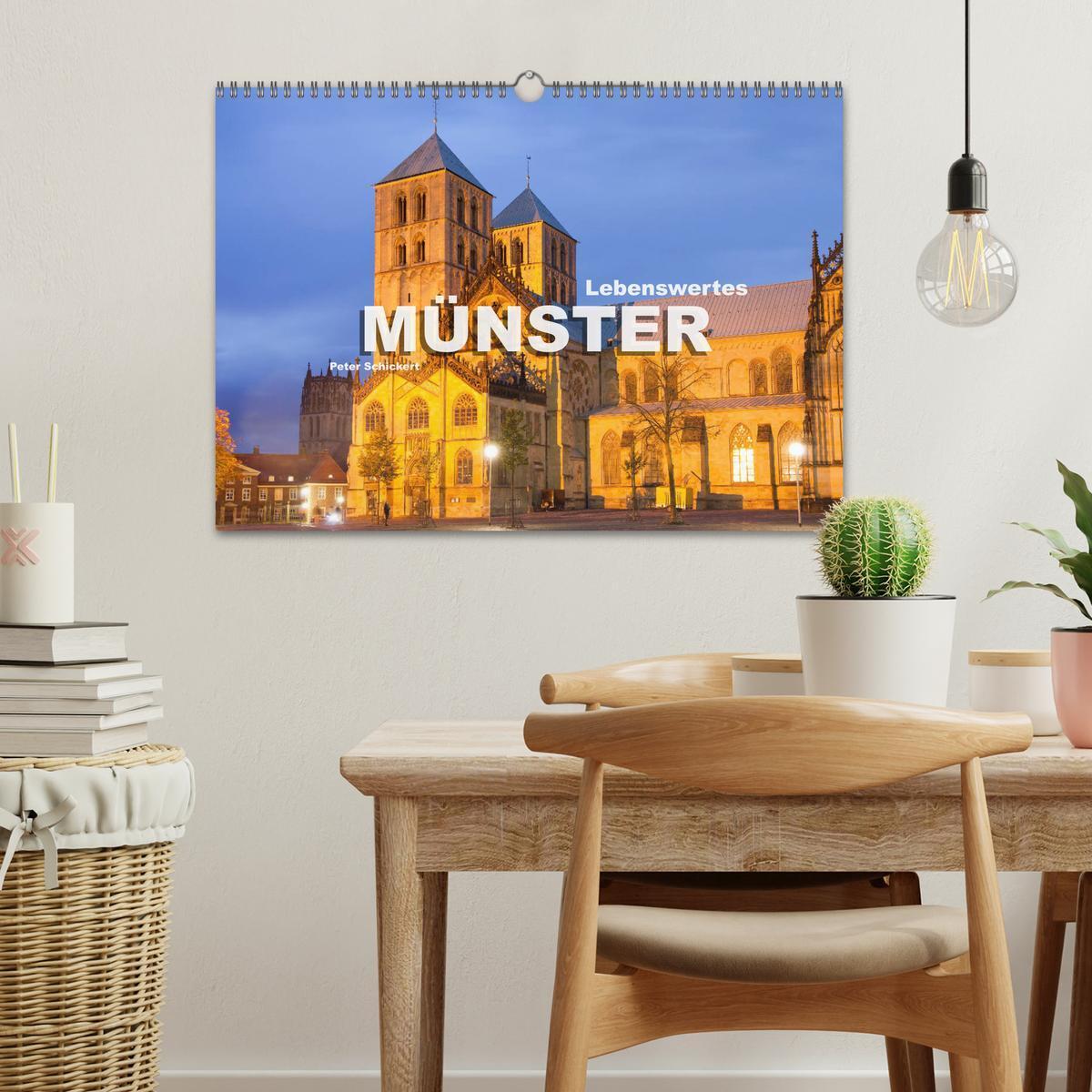 Bild: 9783435260584 | Lebenswertes Münster (Wandkalender 2025 DIN A3 quer), CALVENDO...