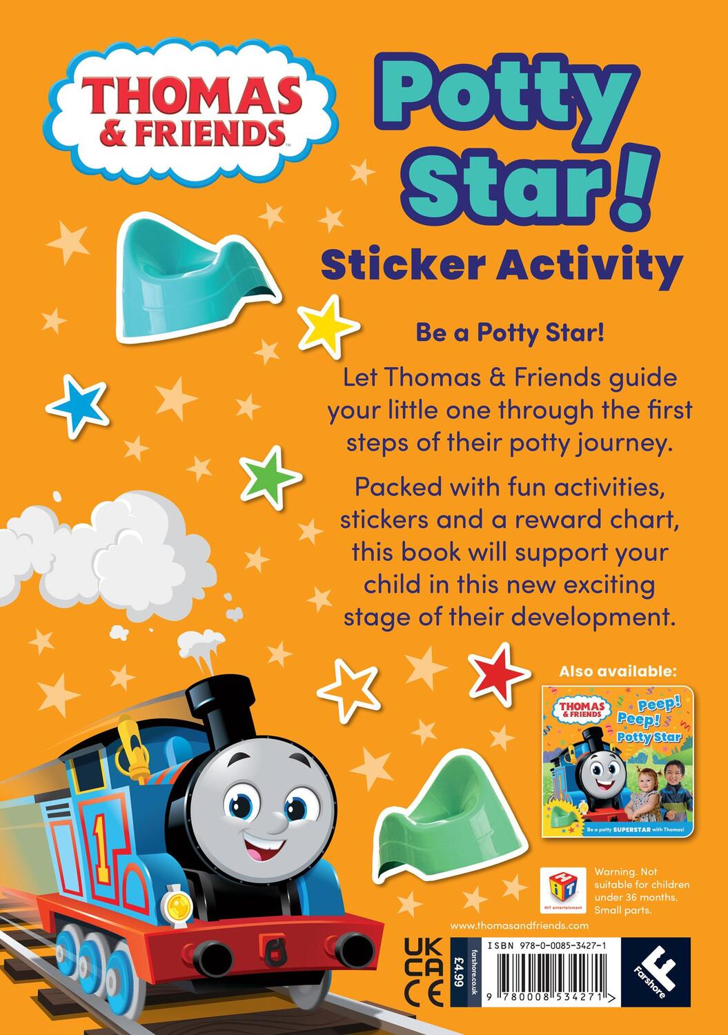 Rückseite: 9780008534271 | Thomas &amp; Friends: Potty Star! Sticker Activity | Thomas &amp; Friends