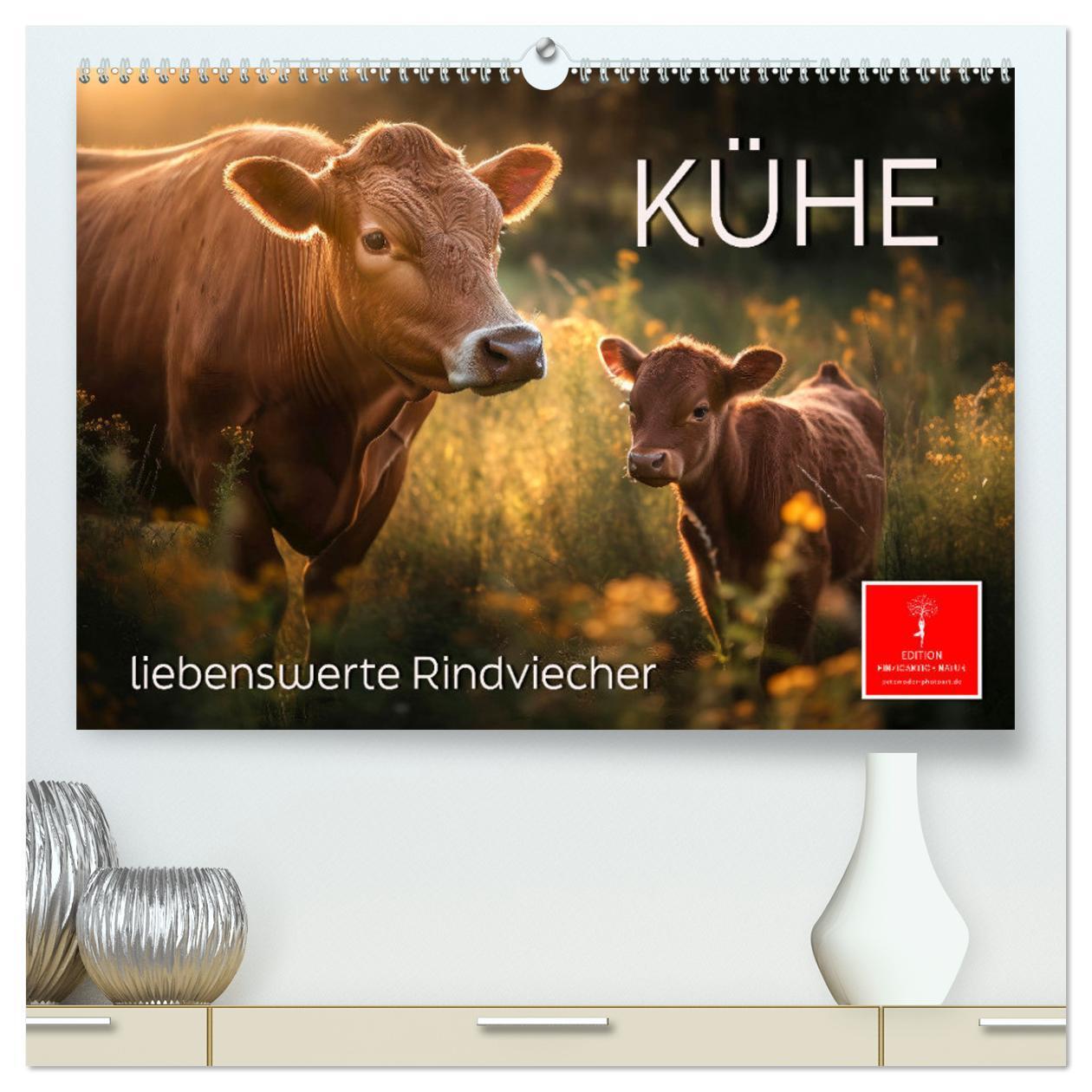 Cover: 9783675543331 | Kühe - liebenswerte Rindviecher (hochwertiger Premium Wandkalender...