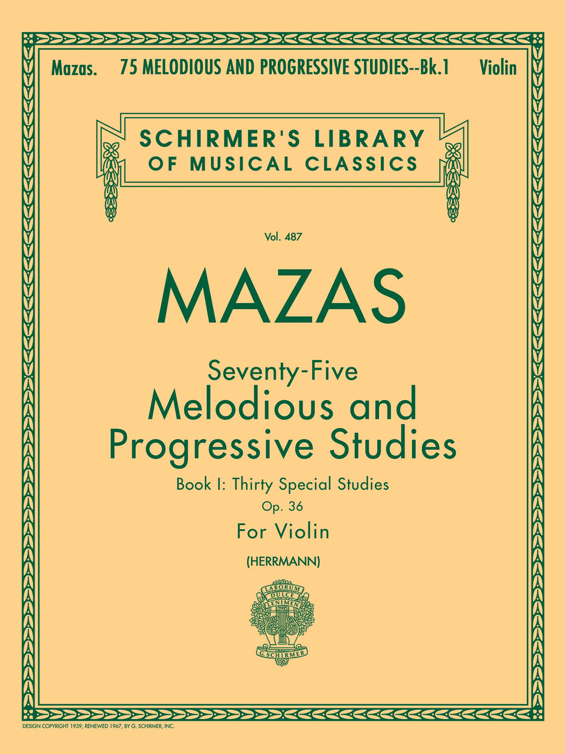 Cover: 73999552508 | 75 Melodious and Progressive Studies, Op. 36 Bk 1 | Book 1 | Buch